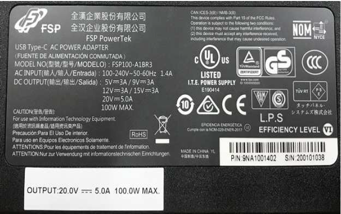 E369922, Power Adapter for Windows I-Series 2.0 Devices