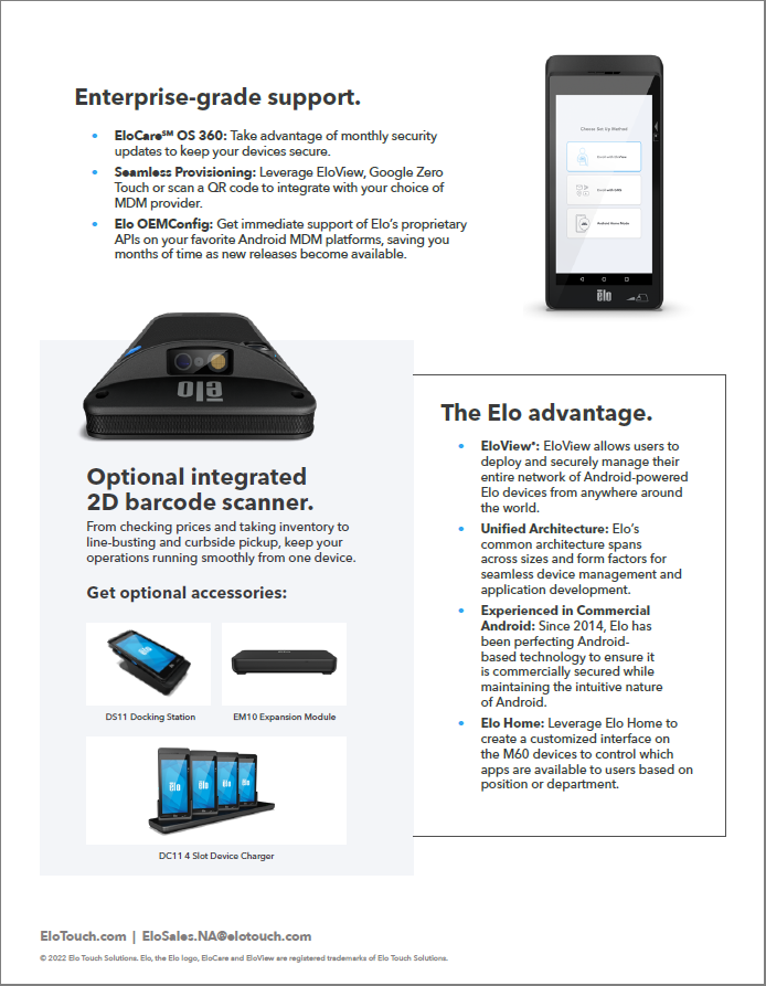 M60 Pay Mobile POS System Introduction