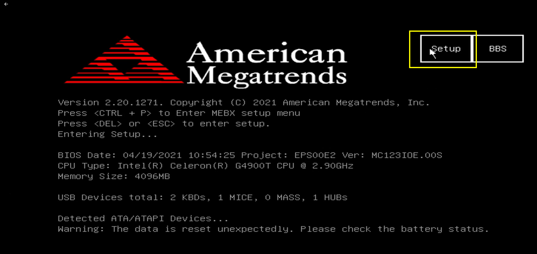 EloPOS Pack BIOS Firmware Update Procedure